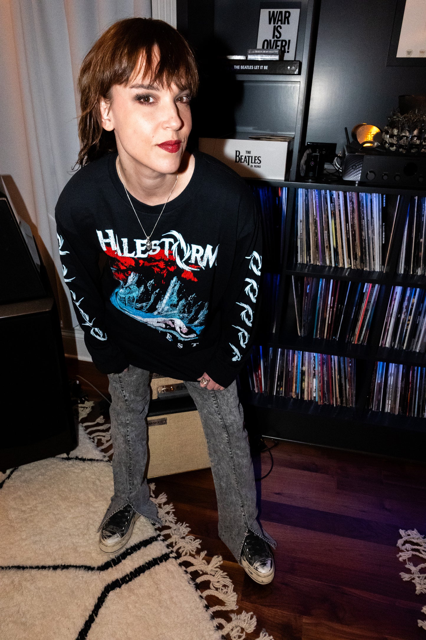 Distressed Everest Black | Longsleeve